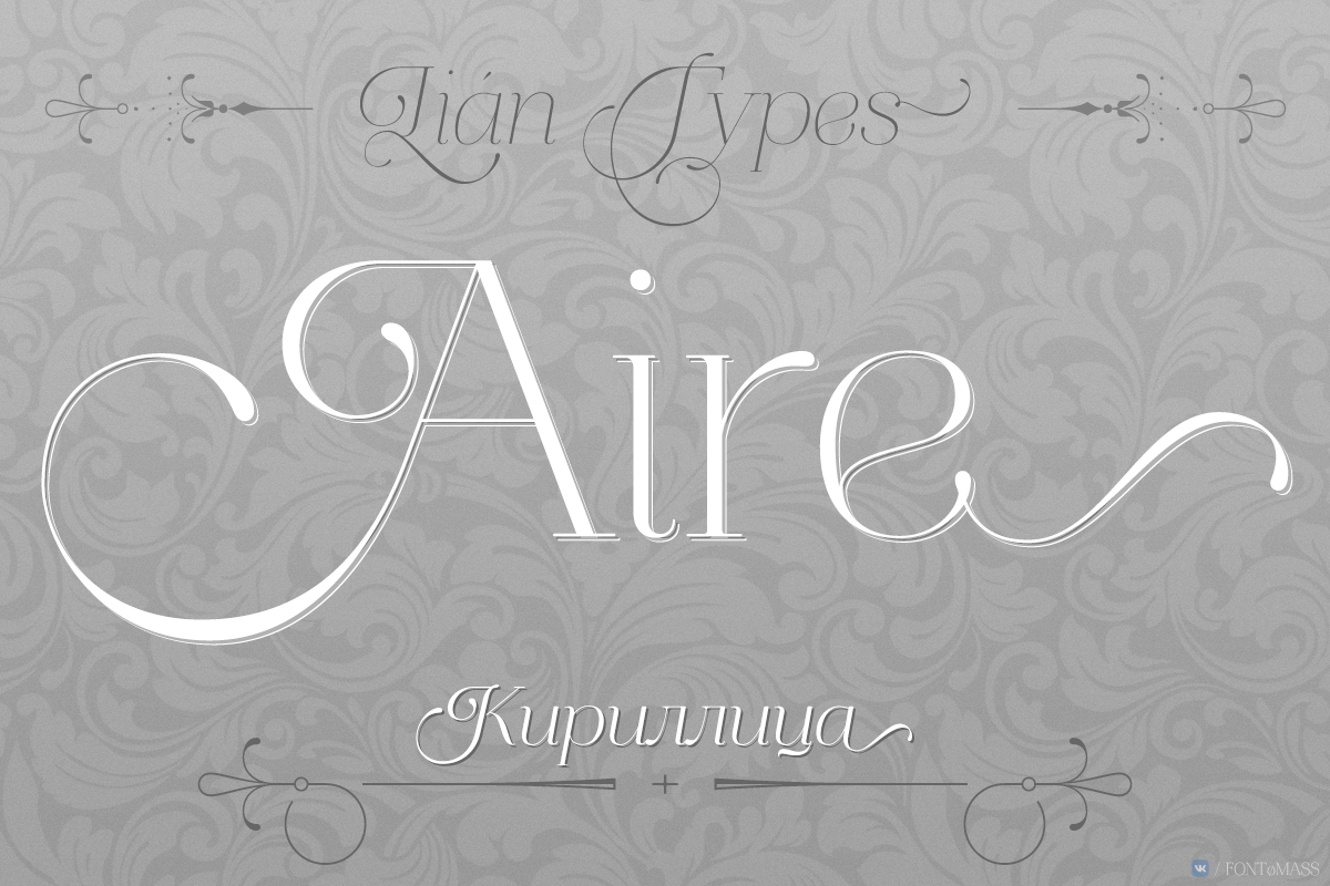 Aire Font preview